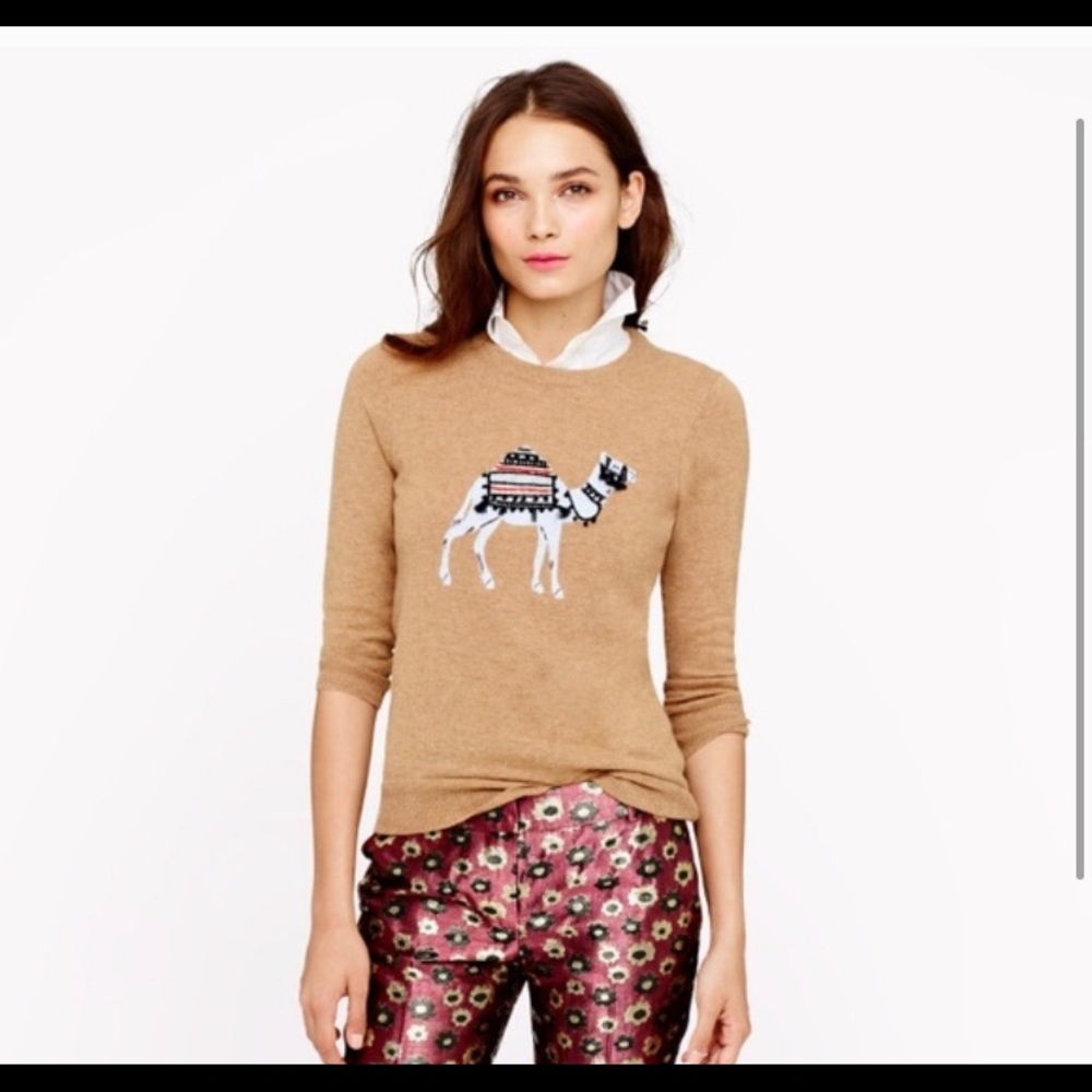 J.Crew camel sweater